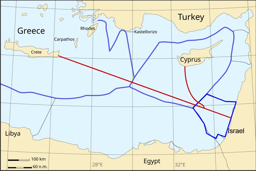 The Importance of EEZ Connectivity of Israel-Cyprus-Greece